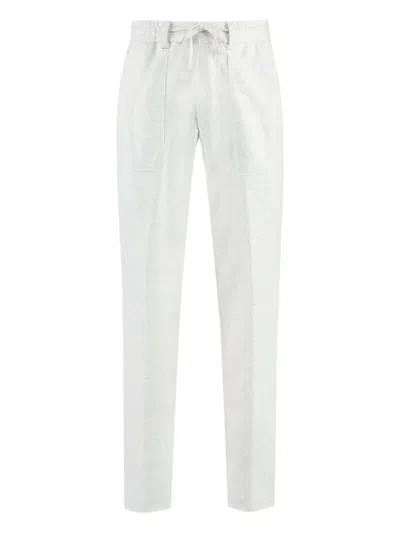 Hugo Boss Drawstring-waist Trousers In White