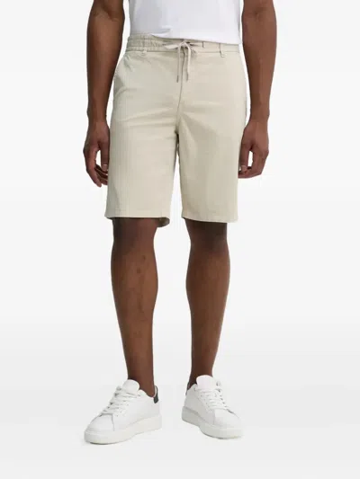 Hugo Boss Drawstring-waistband Shorts In Neutral