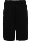 Hugo Boss Drawstring-waistband Track Shorts In Black