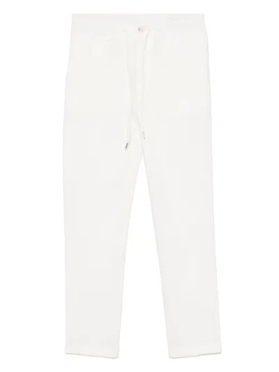 Hugo Boss Drawstring-waistband Trousers In White