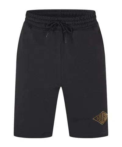 Hugo Boss Drawstringwaist Knit Shorts In Black