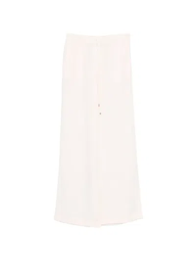 Hugo Boss Drawstring-waist Palazzo Pants In Neutral