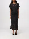 Hugo Boss Dress Boss Woman Color Black In Black