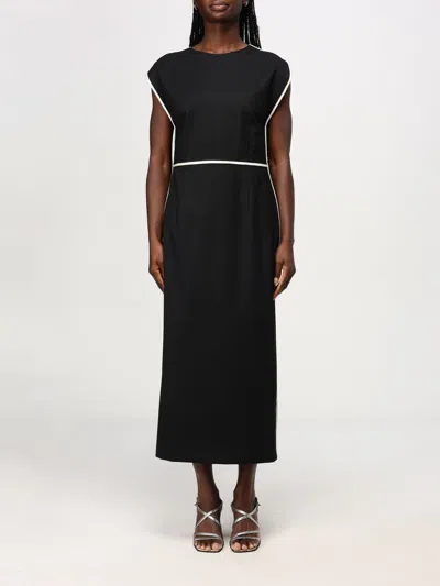 Hugo Boss Dress Boss Woman Color Black In Schwarz