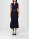 Hugo Boss Dress Boss Woman Color Blue In Blue