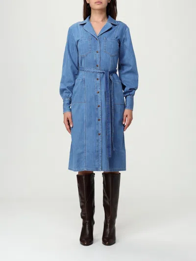 Hugo Boss Kleider Boss Damen Farbe Denim In Blue