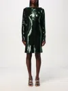 Hugo Boss Emaxa Sequinned Dress In Grün