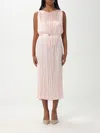 Hugo Boss Dress Boss Woman Color Pink In Pink