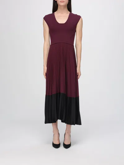 Hugo Boss Dress Boss Woman Color Plum In Multi