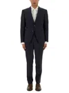 Hugo Boss Tailored Suit Buttoned Cuffs In Blue
