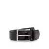 Hugo Boss Dressletic Leather Belt With Concealed Elasticated Section In Brown