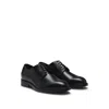 Hugo Boss Lace-up Leather Derby Shoes In Black