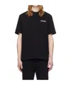 Hugo Boss Logo-embroidered Polo Shirt In Black