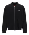 Hugo Boss Drochomber Cotton Track Jacket In Black