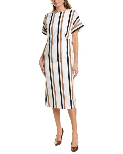 Hugo Boss Ducona Midi Dress In White