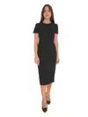 Hugo Boss Boss Dakela Ruched Sheath Dress In Black