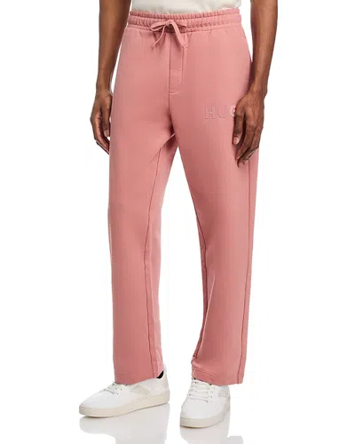 Hugo Boss Dumrulo Sweat Pants In Open Pink