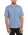 Hugo Boss Duno Wool-blend Shirt In Blue