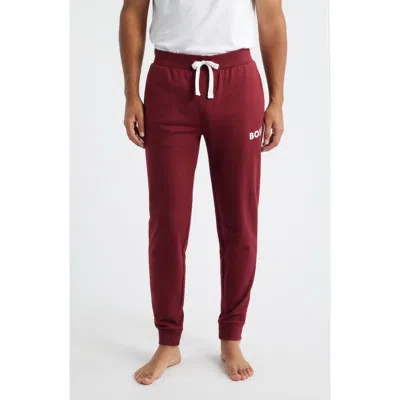 Hugo Boss Ease Pajama Joggers In Brown