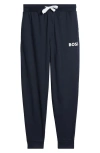 Hugo Boss Ease Pajama Joggers In Navy