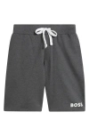 Hugo Boss Ease Pajama Shorts In Grey