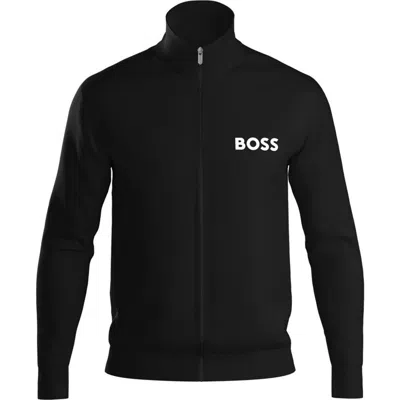 Hugo Boss Ease Track Jacket In Black