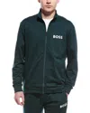 Hugo Boss Ease Cotton Logo Print Full Zip Jacket Regular Fit
