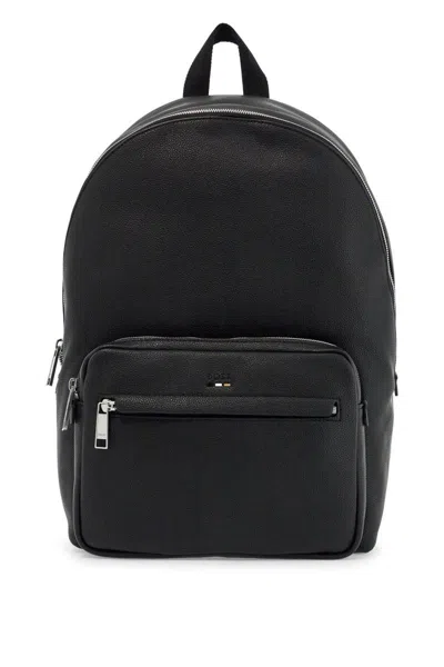 Hugo Boss Eco-leather Backpack In Black