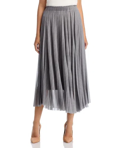 Hugo Boss Edrisa Pleated Maxi Skirt In Gray