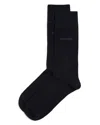 Hugo Boss Edward Solid Dress Socks In Dark Blue