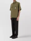 Hugo Boss Loose-fit Shirt In Cotton Twill With Logo Patch