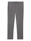 Hugo Boss Slim-fit Trousers In Melange Stretch Fabric In Gray