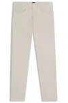 Hugo Boss Delaware Slim-fit Trousers In Wrinkle-resistant Dobby