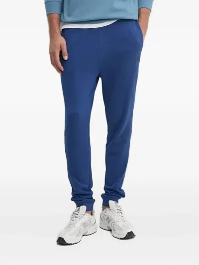 Hugo Boss Elastic-cuff Joggers In Blue