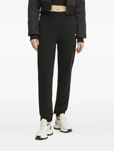 Hugo Boss Elastic-cuff Track Pants In Black