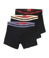 Hugo Boss Elastic Waist Briefs Three-pack In Black