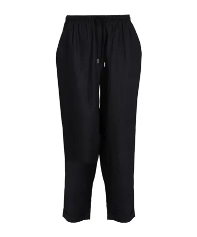 Hugo Boss Elastic Waist Casual Pants In Black