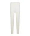 Hugo Boss Elastic Waist Casual Pants In White