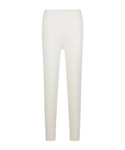 Hugo Boss Elastic Waist Casual Pants In White