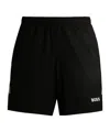 Hugo Boss X Matteo Berrettini Active Tennis Shorts With Four-way Stretch In Black