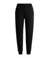 Hugo Boss Relaxed-fit Tracksuit Bottoms With Contrast Logo In Black