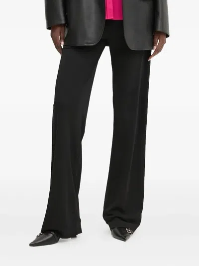 Hugo Boss Elastic-waist Trousers In Black