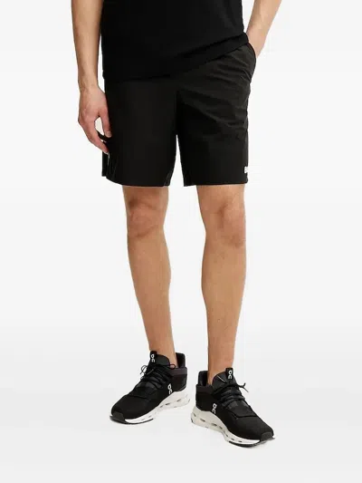 Hugo Boss Elastic-waistband Shorts In Brown