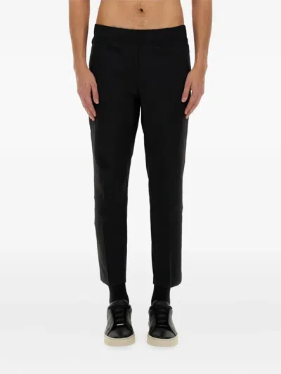Hugo Boss Elastic-waistband Straight-leg Trousers