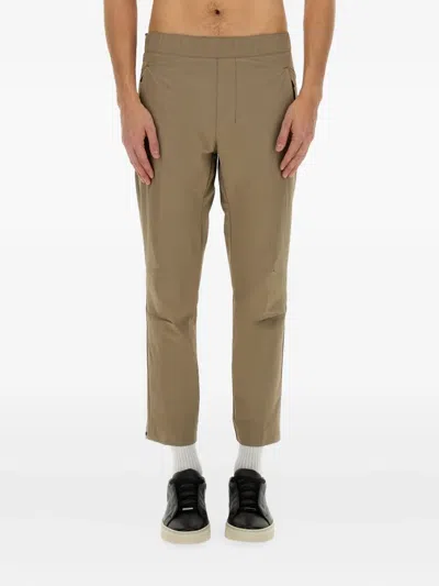 HUGO BOSS ELASTIC-WAISTBAND TAPERED TROUSERS