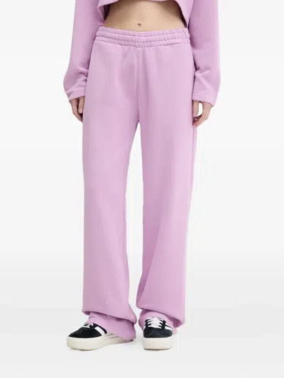 Hugo Boss Elastic-waistband Trousers In Purple