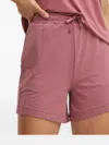 Hugo Boss Elasticated-waist Mini Shorts In Pink