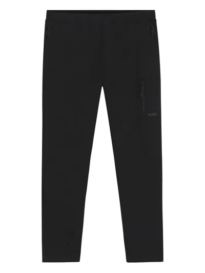 HUGO BOSS ELASTICATED WAISTBAND CARGO TROUSERS