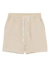 Hugo Boss Elasticated Waistband Shorts In Neutral