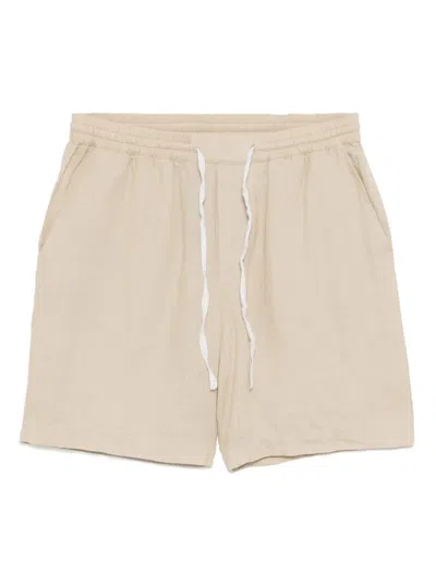 Hugo Boss Elasticated Waistband Shorts In Neutral
